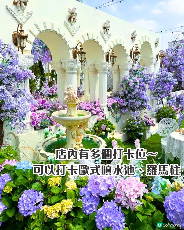 深圳繡球花打卡位5大推介📸😍真花佈置‼️貓貓cafe/中式庭院