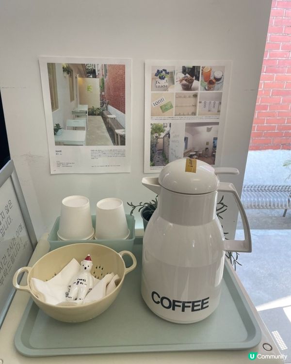 🇰🇷韓國安國純白風格咖啡店探店！超可愛熊仔咖啡🐻