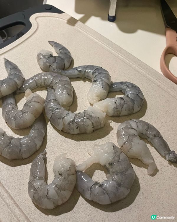 懶人必學！芝士大蝦菠菜忌廉意粉🍝😋