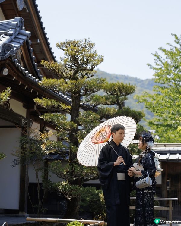 去京都旅遊一定要着和服打卡！今次我哋去嵐山仲預約咗攝影師攝影...