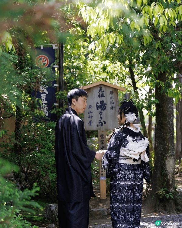 去京都旅遊一定要着和服打卡！今次我哋去嵐山仲預約咗攝影師攝影...