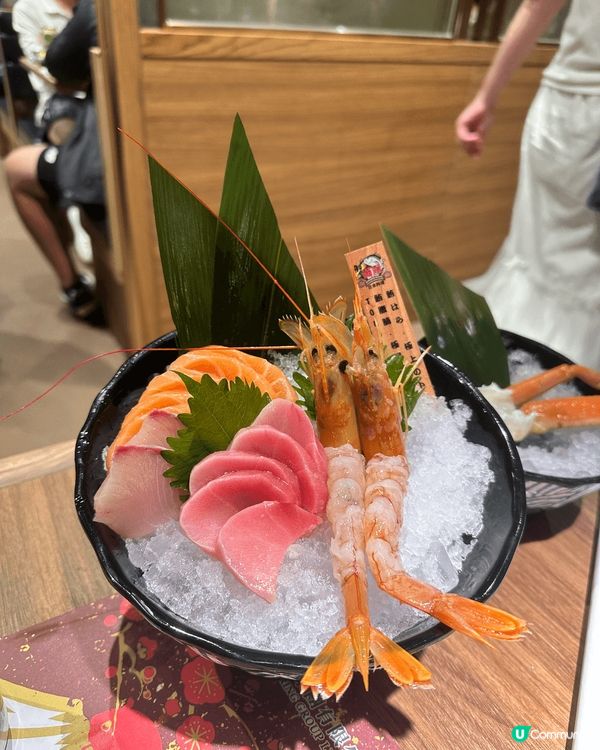 新界新開御滿屋放題，刺身十分新鮮。