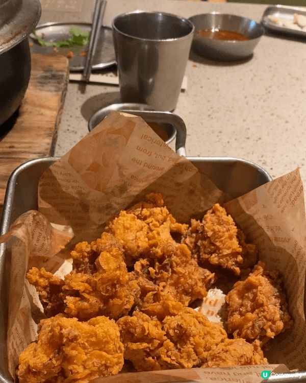 在深圳吃烤肉，烤鰻魚，在美團買了套餐，又有沙拉，和炸雞，一共...