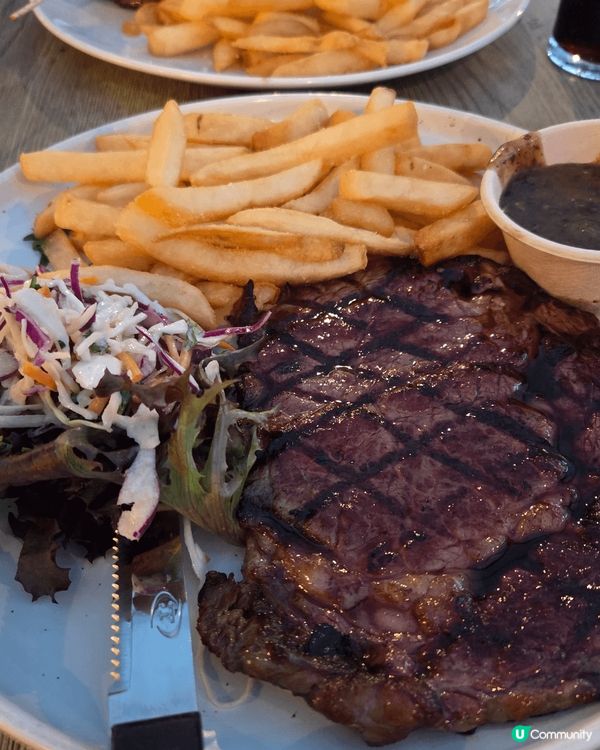 食西餐，飲返杯啤酒，正！