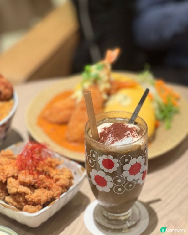 銅鑼灣喫茶😋 蛋包飯、吉列豬扒飯，樣樣都正！