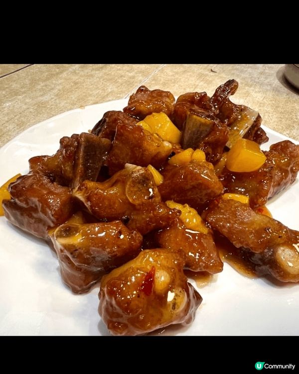 葵涌（金潮小廚）涼拌魚皮、炸豬手，吃完仲想吃😋醋排骨用咗蜜桃...