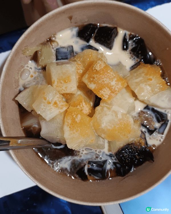 夏天在家自製又平又好吃涼粉，壹品豆品涼粉9元加都樂菠蘿粒15...