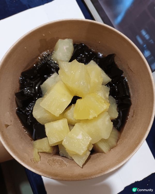 夏天在家自製又平又好吃涼粉，壹品豆品涼粉9元加都樂菠蘿粒15...