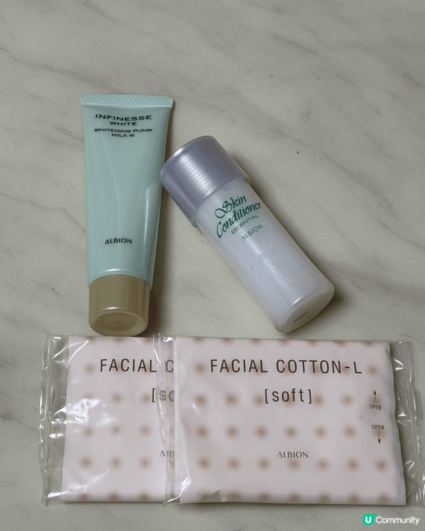 ALBION旅行套裝，十分方便，WHITENING PUMP...