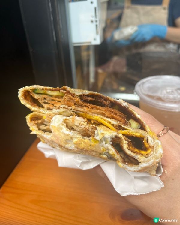 新鮮製作煎餅·香脆有蛋香🙂‍↔️🔥