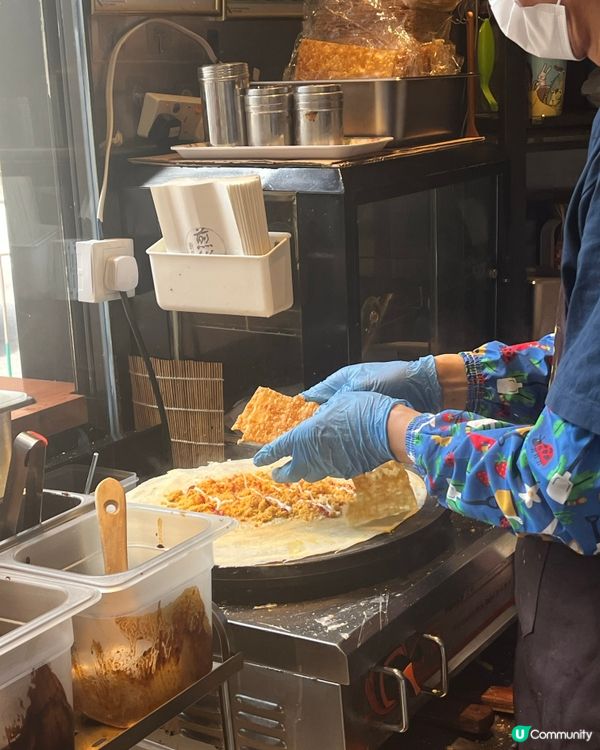 新鮮製作煎餅·香脆有蛋香🙂‍↔️🔥