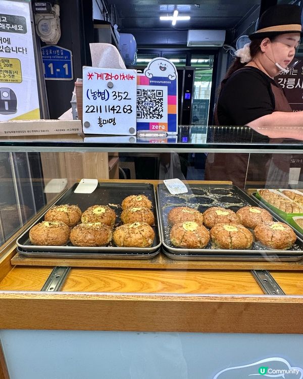 📍韓國江陵旅行中央市場「必食人氣蒜蓉包」🧄🍞