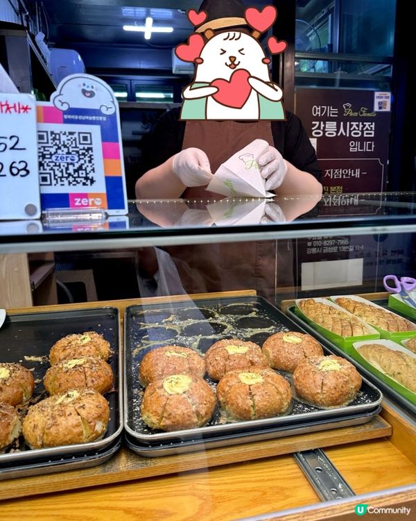 📍韓國江陵旅行中央市場「必食人氣蒜蓉包」🧄🍞