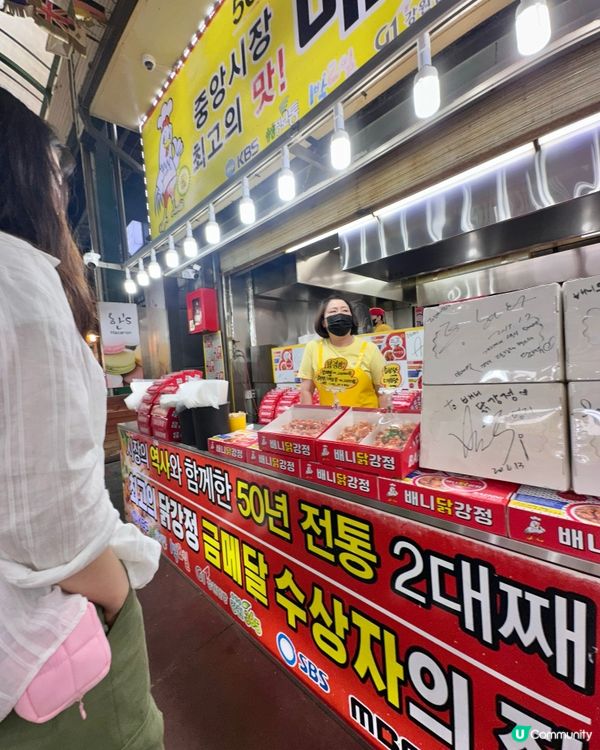 🇰🇷韓國江陵中央市場｜人氣炸雞 닭강정 試食心得🐔🔥