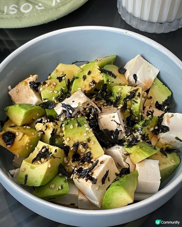 夏日減脂之選（🥑牛油果伴豆腐）