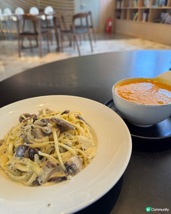 【 午餐食咩好？】 松露野菌忌廉扁意粉😋