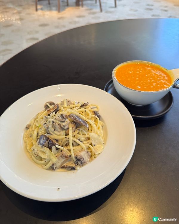 【 午餐食咩好？】 松露野菌忌廉扁意粉😋