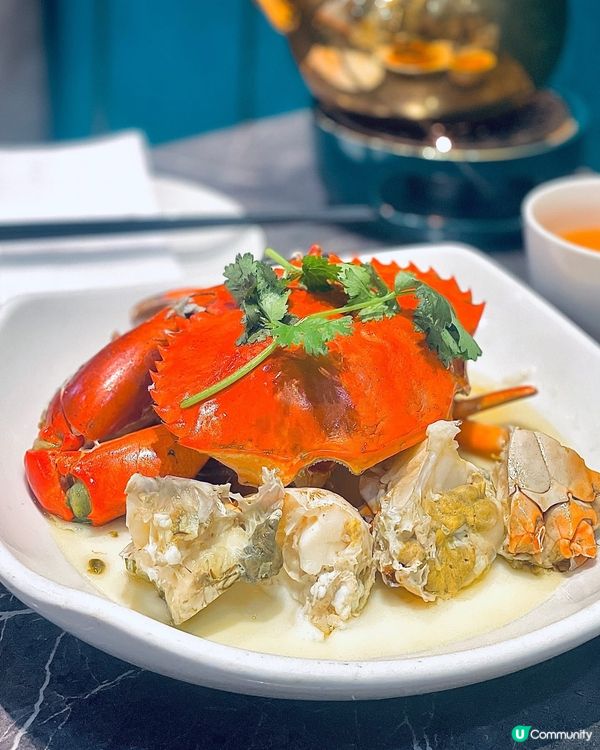 花雕雞油蒸蟹大隻多肉又唔貴🫶