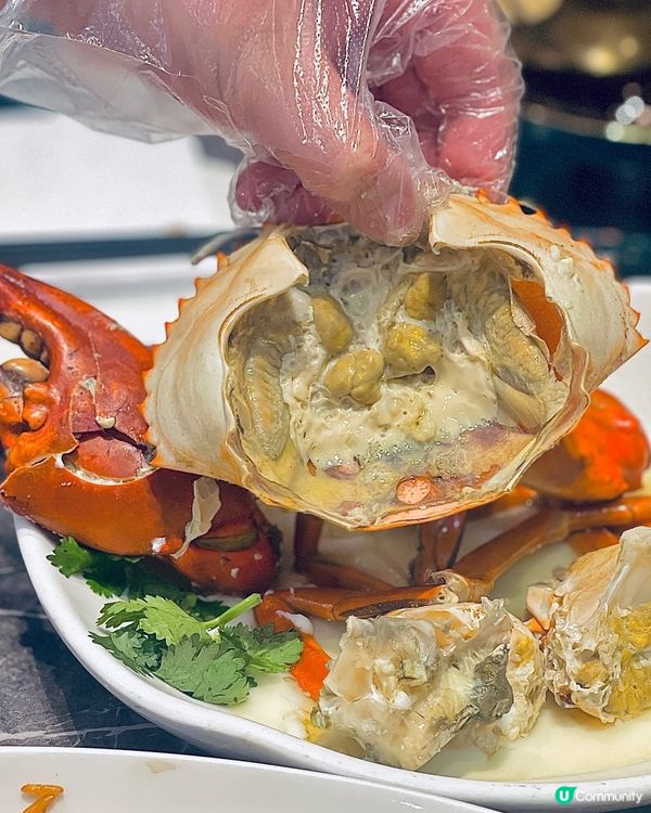 花雕雞油蒸蟹大隻多肉又唔貴🫶