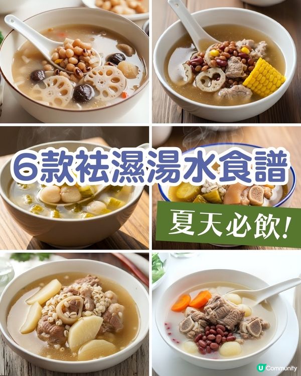 6款健脾袪濕湯水食譜：輕鬆利水、告別疲勞！