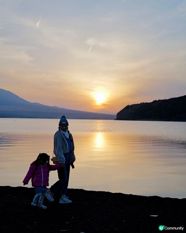 2025親子自駕遊｜富士山日落美景😍 山中湖打卡聖地📸