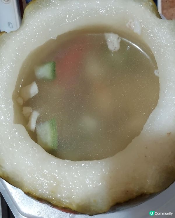 一粥麵鮮味冬瓜盅配半隻煙燻太爺雞