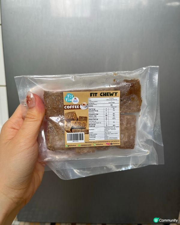 無糖高蛋白布朗尼脆片🤤  
勁脆口！