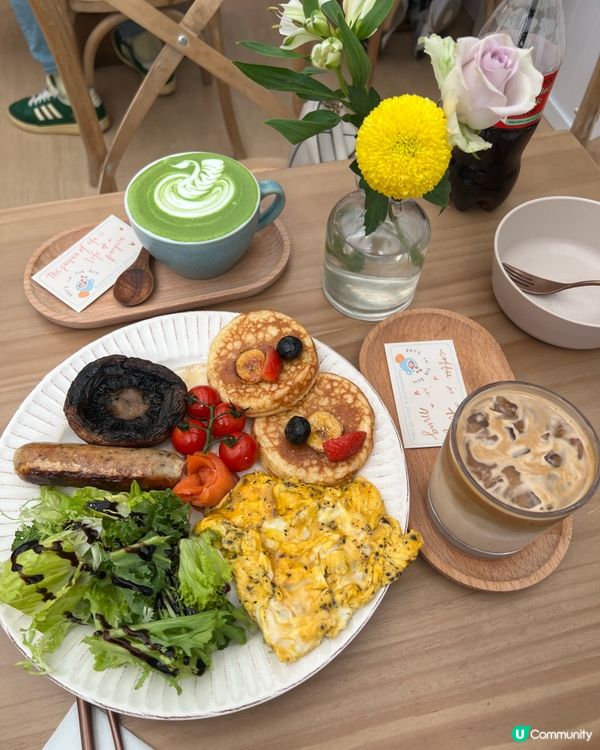 元朗花系Cafe！黑松露炒蛋全日早餐超療癒🌸打卡必去！