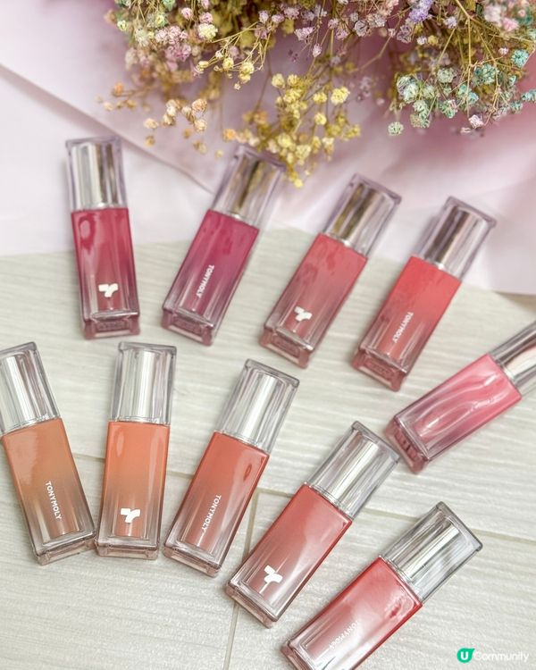 💄 水漾透亮唇彩開箱！🤩