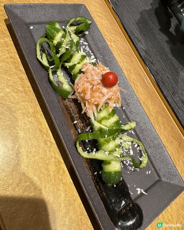 「梅汁凍青瓜」新鮮脆嫩的青瓜，搭配酸甜可口的梅汁，經過冷凍處...