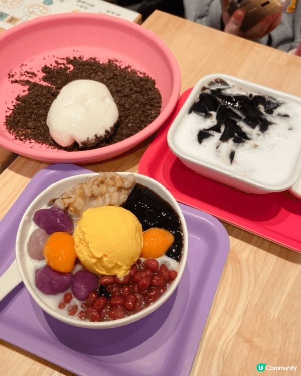 好耐冇食滿記甜品了，估唔到幾好食！芋圓有啲硬，其他都好食，特...