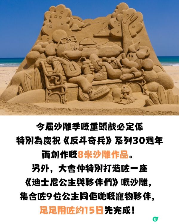【2025福隆國際沙雕藝術季】迪士尼仲夏歡樂祭🏰✨80位經典角色齊聚沙灘🏖️