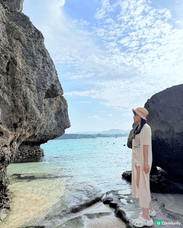 沖繩古宇利島～個海灘🏖️真係好清好靚😍有漸層嘅藍色🩵💙打完卡...