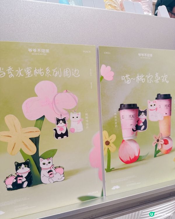 皇庭廣場新茶飲 🍵  爺爺不泡茶  貓狗仔造型超可愛 🐶🐱