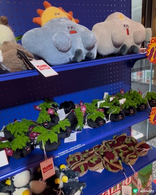 啟德 Airside 有可愛水果和蔬菜造型毛公仔