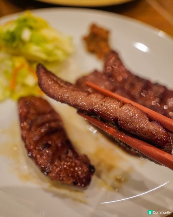 仙台美食｜炭火香氣四溢的厚切牛舌定食