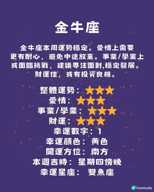 12星座本週運程(26/5-1/6)🌟