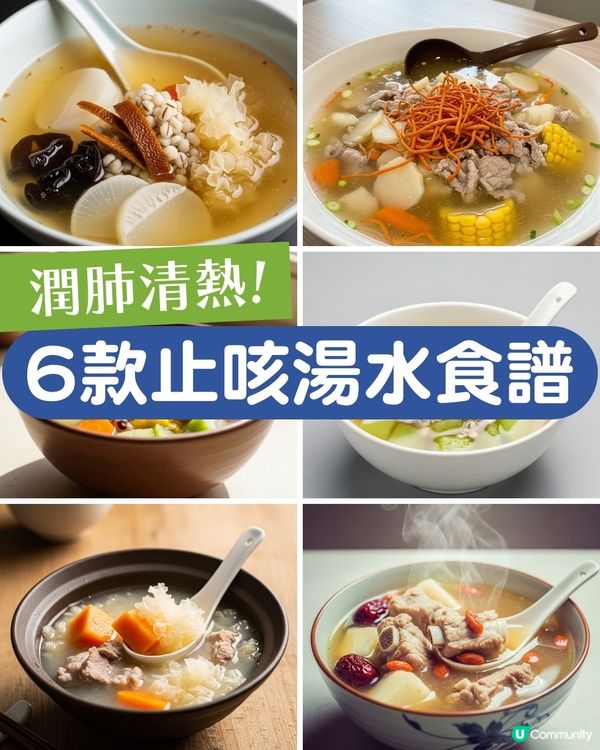 6大潤肺止咳湯水食譜分享