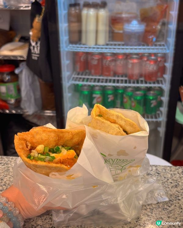 🎀深水埗。爆量蔥即炸手工蔥油餅🌱🎀