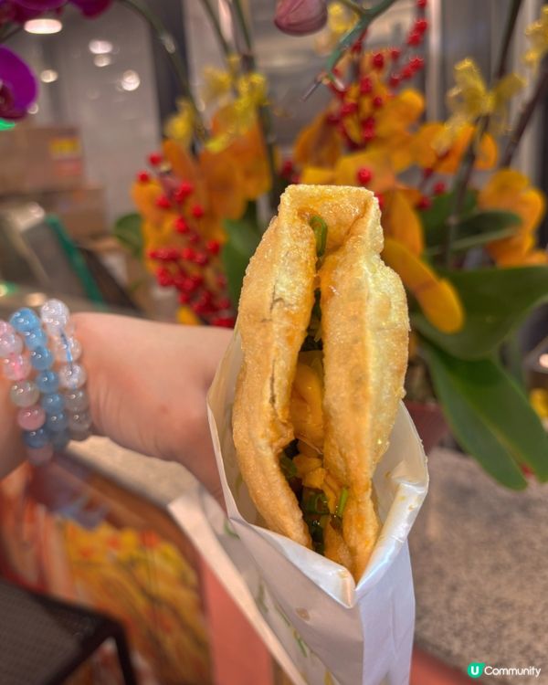 🎀深水埗。爆量蔥即炸手工蔥油餅🌱🎀