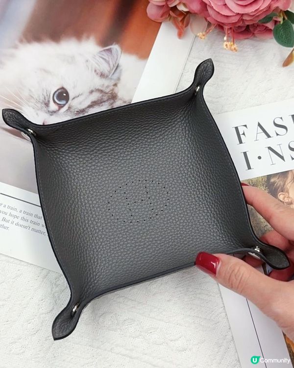 女生必備 ♥ 高質實用 ♥ 設計精緻►XYJG真皮置物托盤