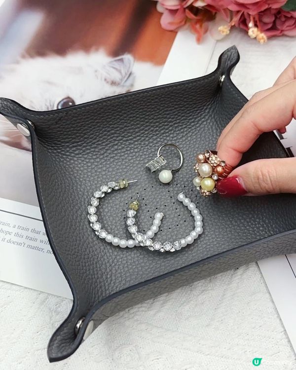 女生必備 ♥ 高質實用 ♥ 設計精緻►XYJG真皮置物托盤