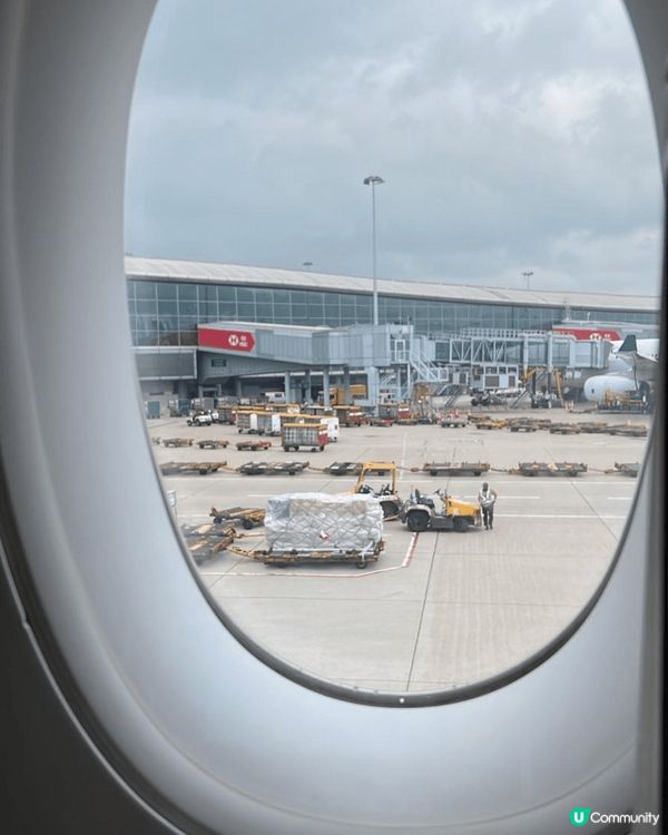 香港國際機場 - 飛機上