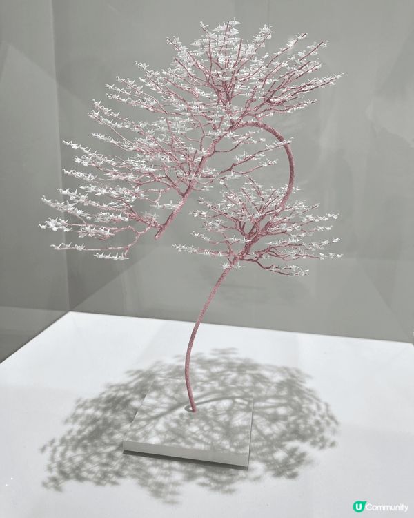 小野川直樹博物館內5mm的千羽鶴，全部人手摺紙非常細緻。