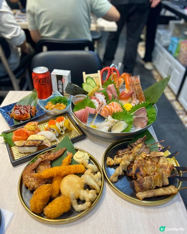 觀塘放題食足3.5鐘 任食拖羅/海膽/鵝肝/生啤/清酒…