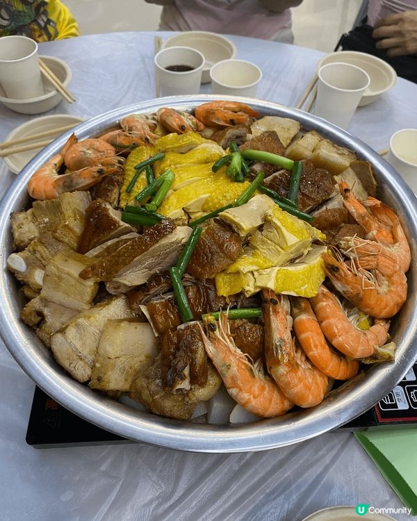 美心盤菜 8人份量 有大量海鮮 咸鮮口味 應節食品