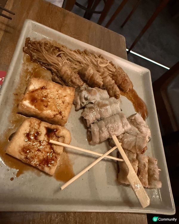 日式串燒放題，味道尚可，勝在性價比高，一個價錢可任點串燒，大...