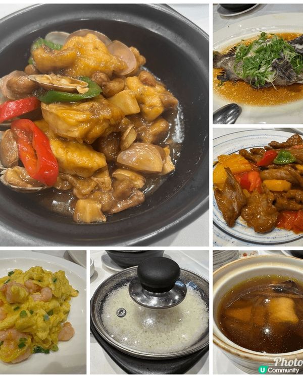 稻香茶居（4餸2燉湯2煲仔白飯）連2位茶芥和加一，埋單$32...