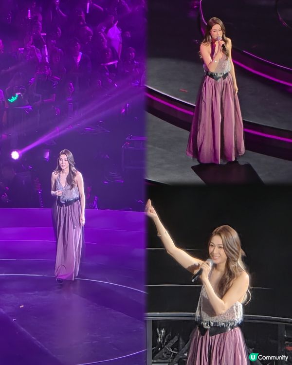 林峯演唱會，嘉欣感動落淚😭