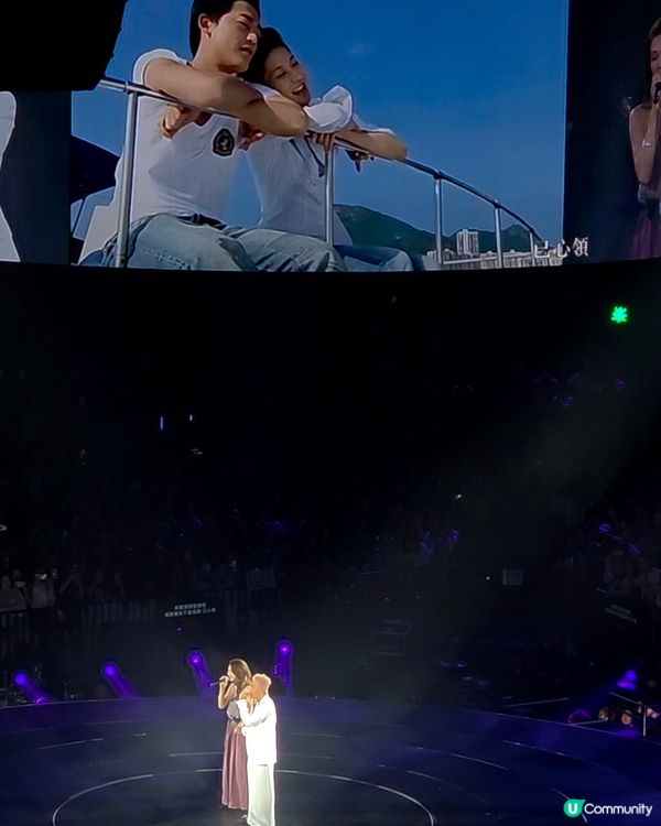 林峯演唱會，嘉欣感動落淚😭